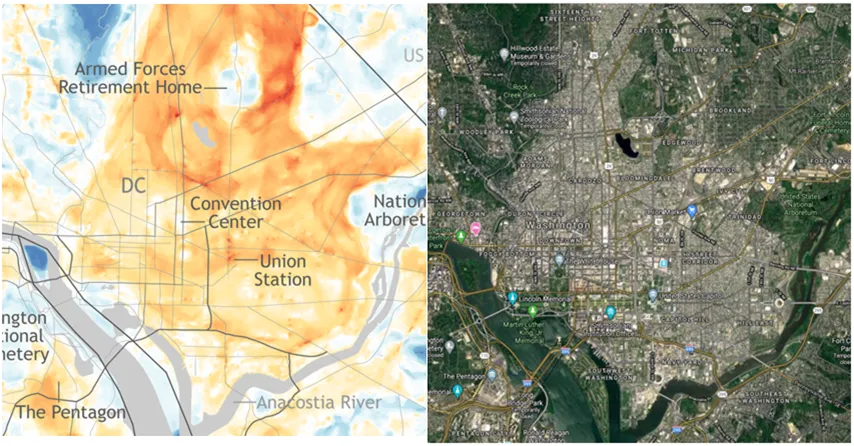 Urban Heat Island and Nature link